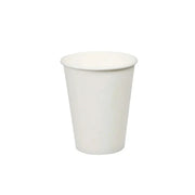 8oz Paper Cups White 50pcs