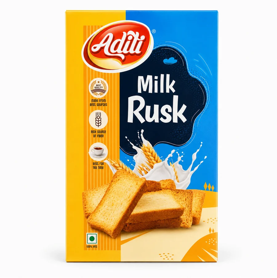 Aditi Milk Rusk 340 Grm