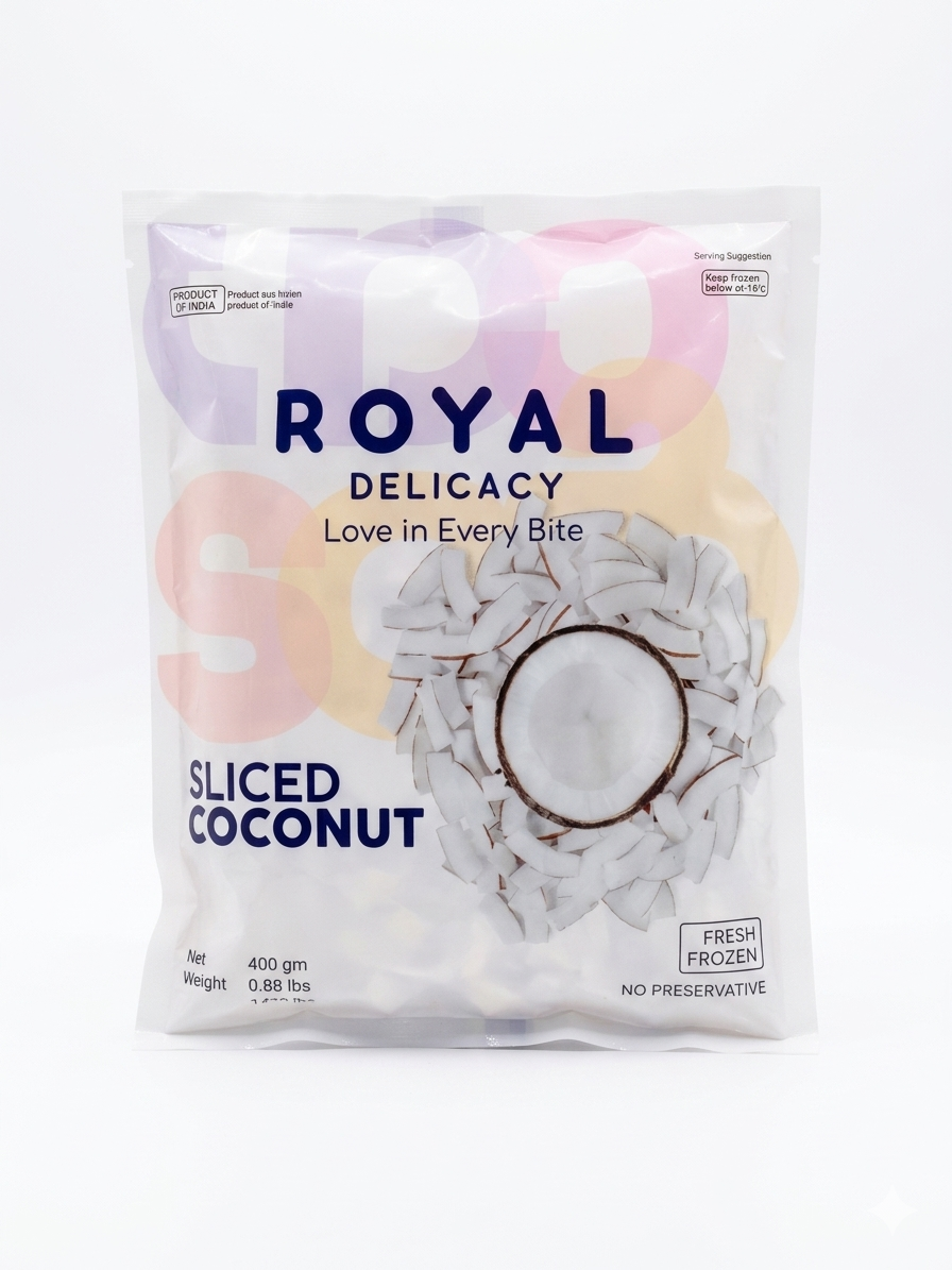 Royal Delicacy sliced Coconut 400grm