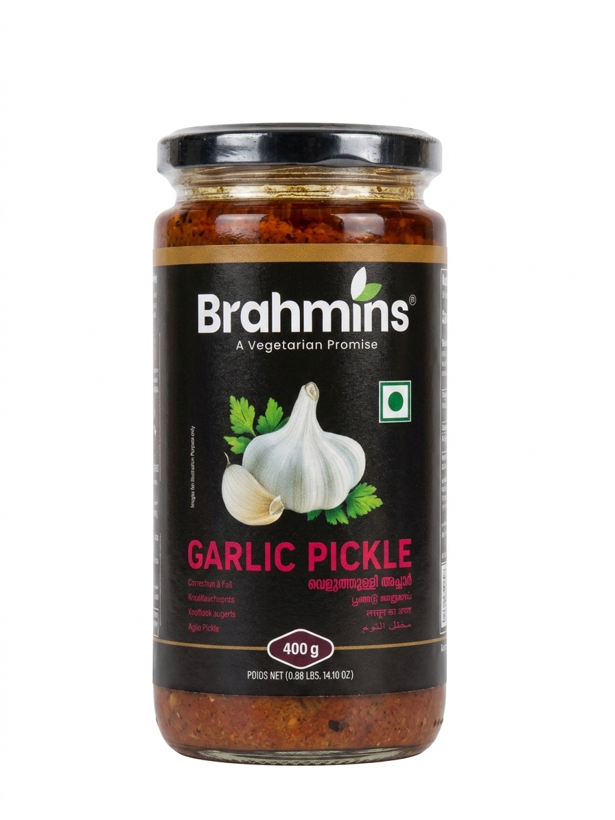 Brahmins garlic pickle 400grm
