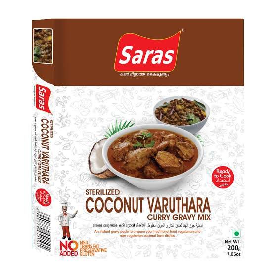 Sara's Coconut Varuthara Gravy Mix 200 gram